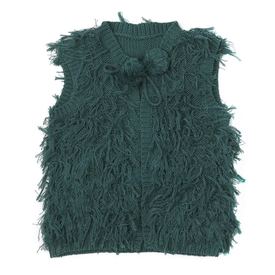 Alex & Ant Elise Knit Vest - Forest