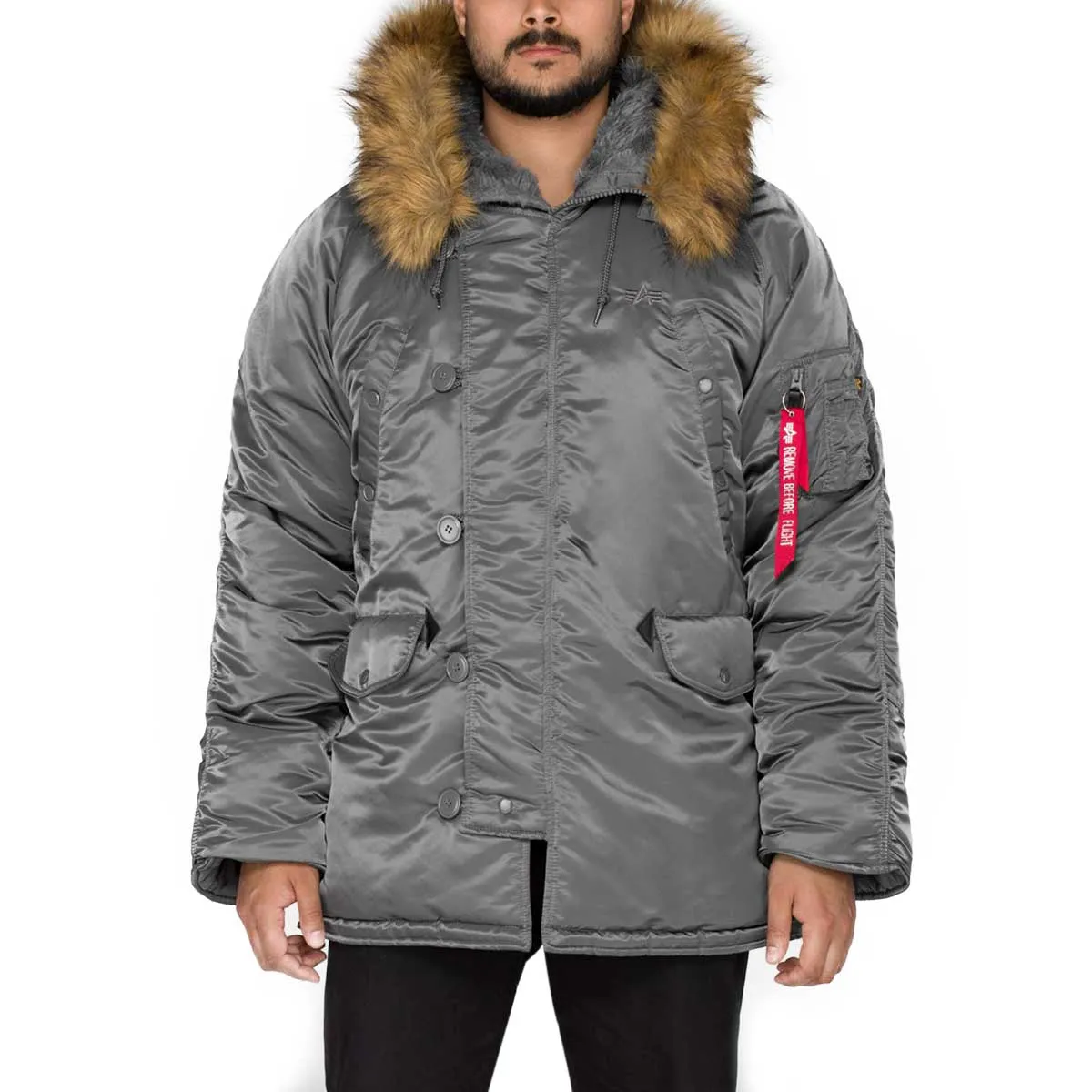 Alpha Industries N3B Hooded Parka Gunmetal Grey