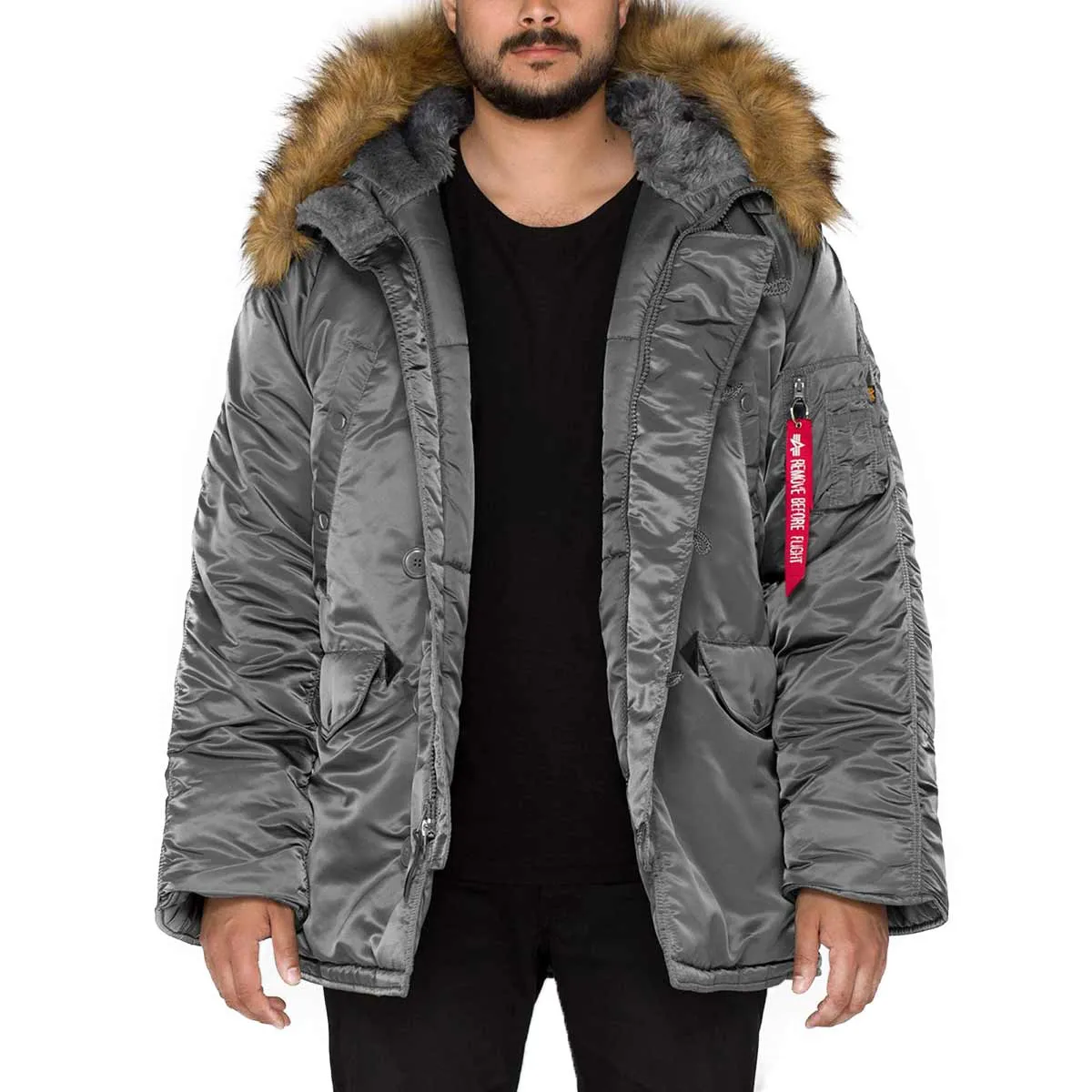 Alpha Industries N3B Hooded Parka Gunmetal Grey