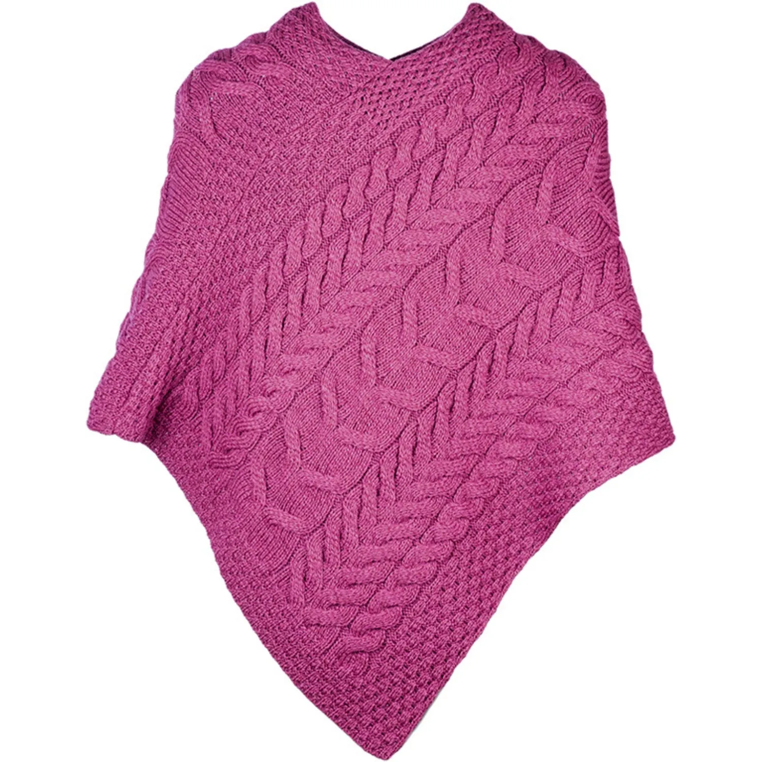 Aran Poncho | Supersoft Merino Wool | Aran Mills