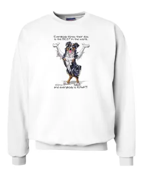 Australian Shepherd  Black Tri - Best Dog in the World - Sweatshirt