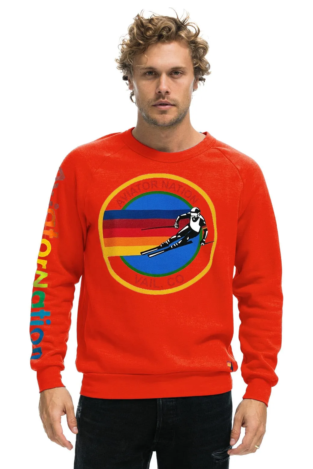 AVIATOR NATION VAIL SWEATSHIRT - RED