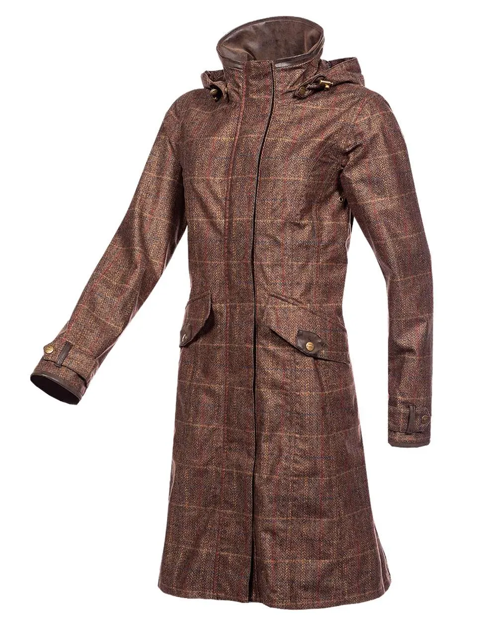 Baleno Twyford Womens Printed Tweed Coat