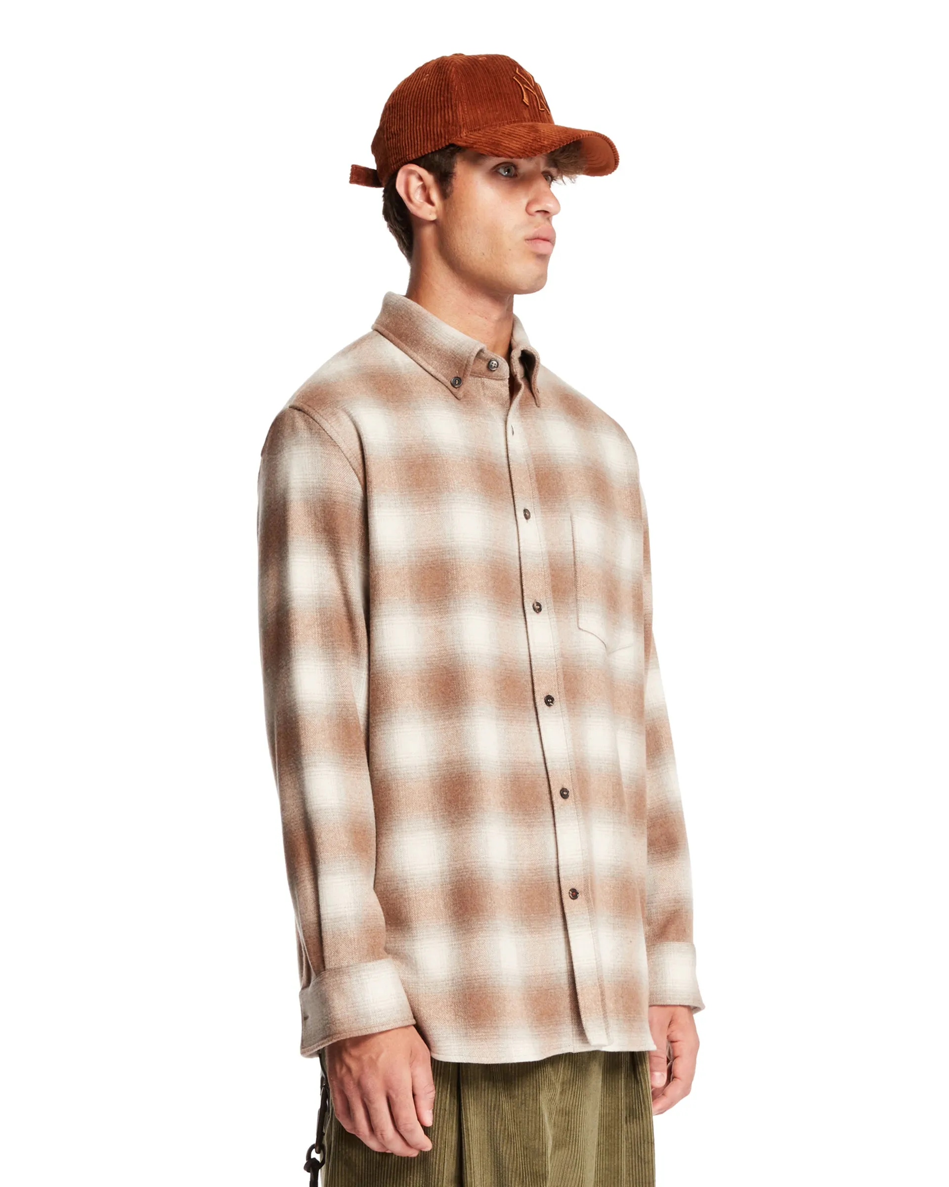 Beige Checkered Shirt