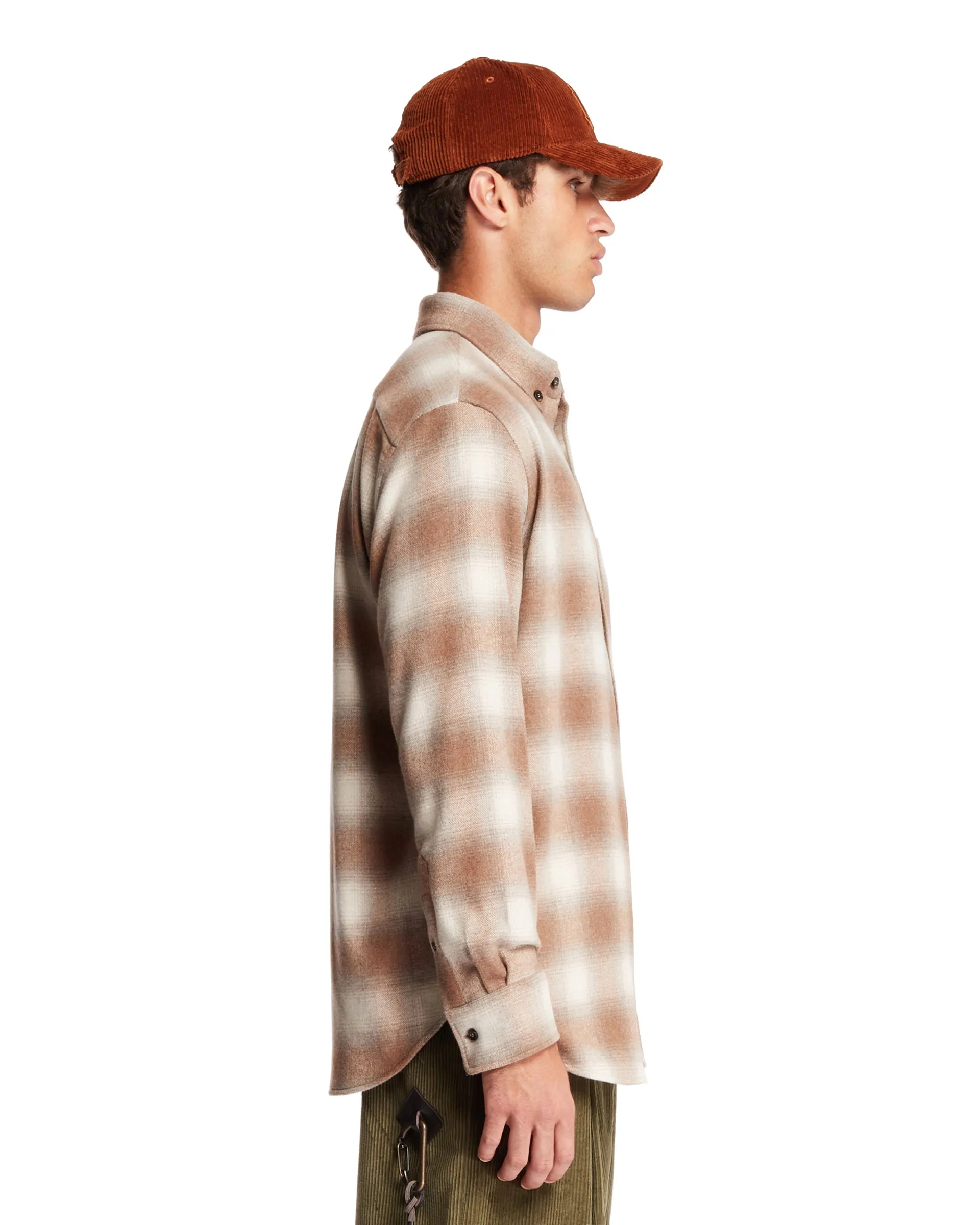 Beige Checkered Shirt