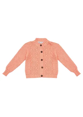 Bella & Lace Ivy Cardi Salmon