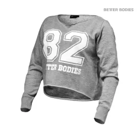 Better Bodies Cropped Sweater - Greymelange