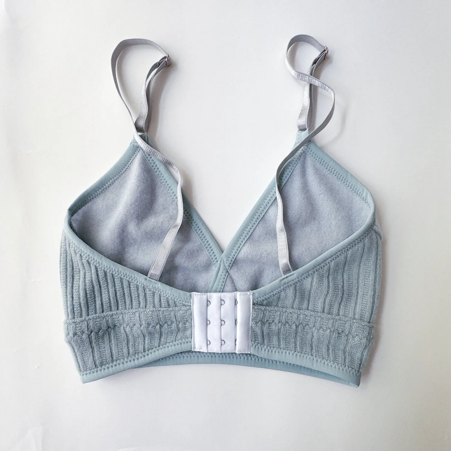 Blue Mint Cashmere bra size Small | Ready to ship cashmere lingerie