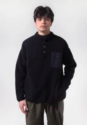 Boa Fleece Pullover - black