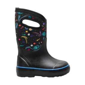 Bogs Kids' Classic II Final Frontier Rain Boots - Black Multi