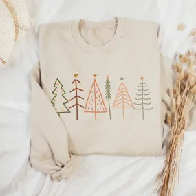 Boho Christmas Tree Sweatshirt