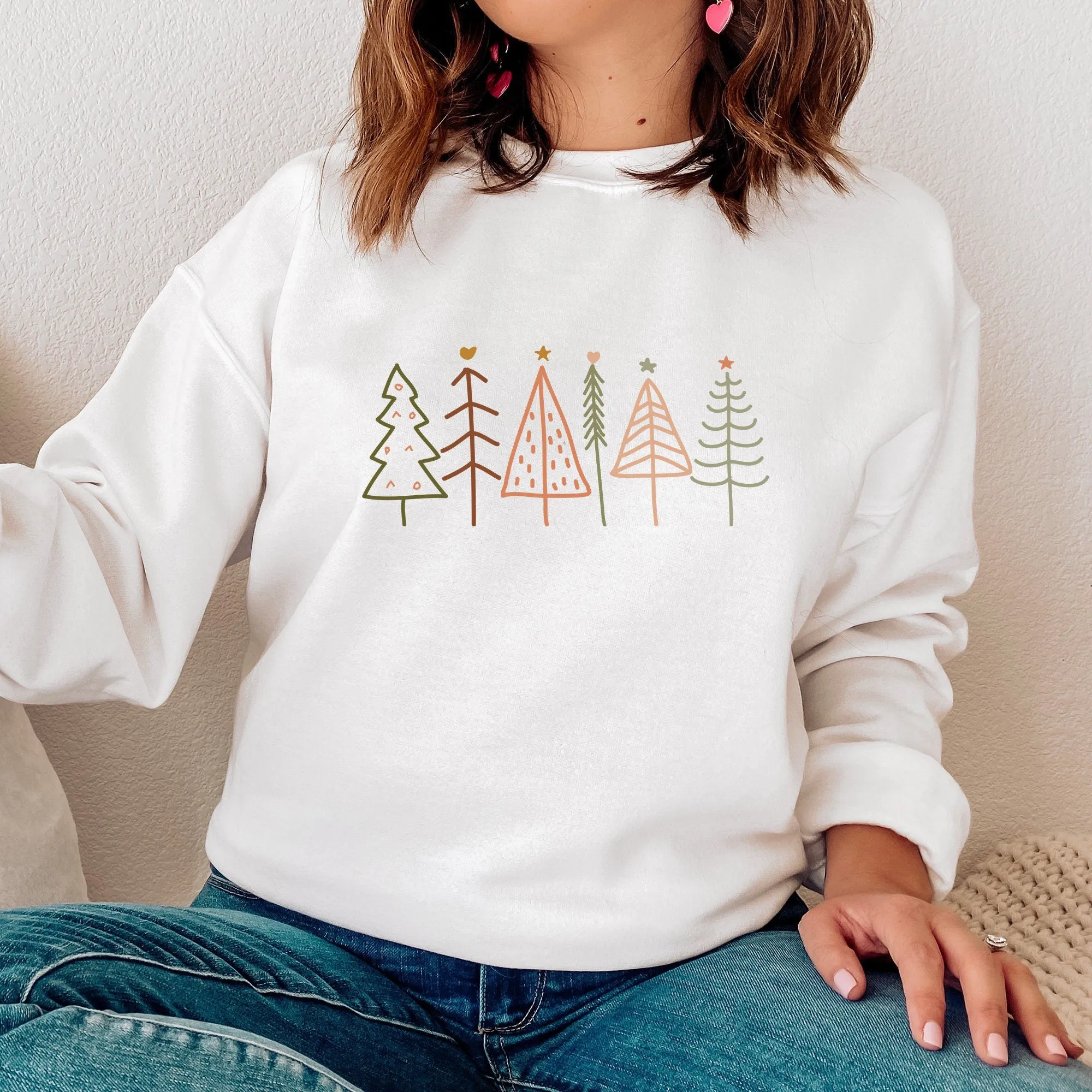 Boho Christmas Tree Sweatshirt