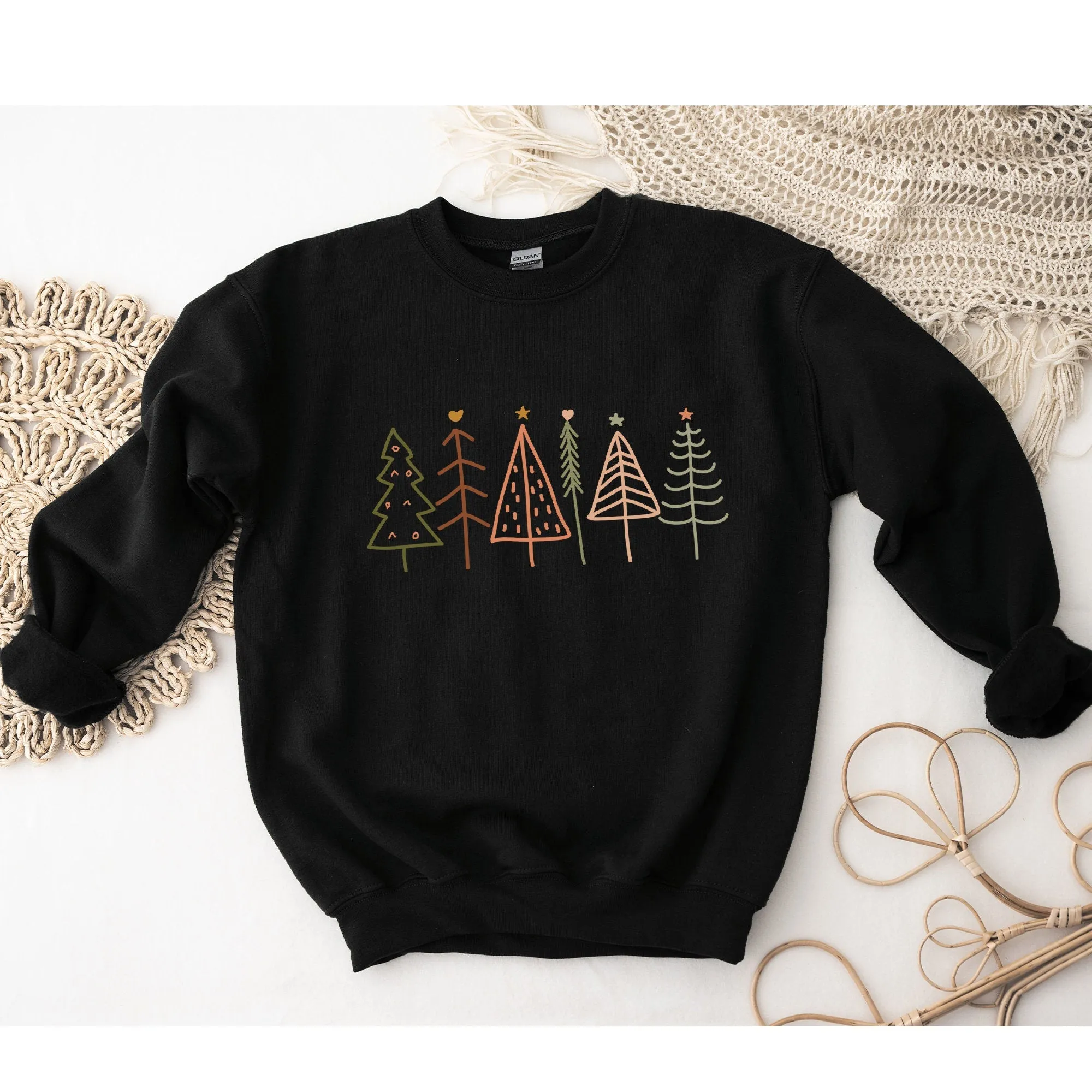 Boho Christmas Tree Sweatshirt