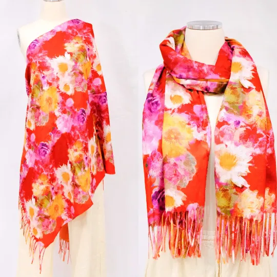 Boho Fall Scarves with Fringe