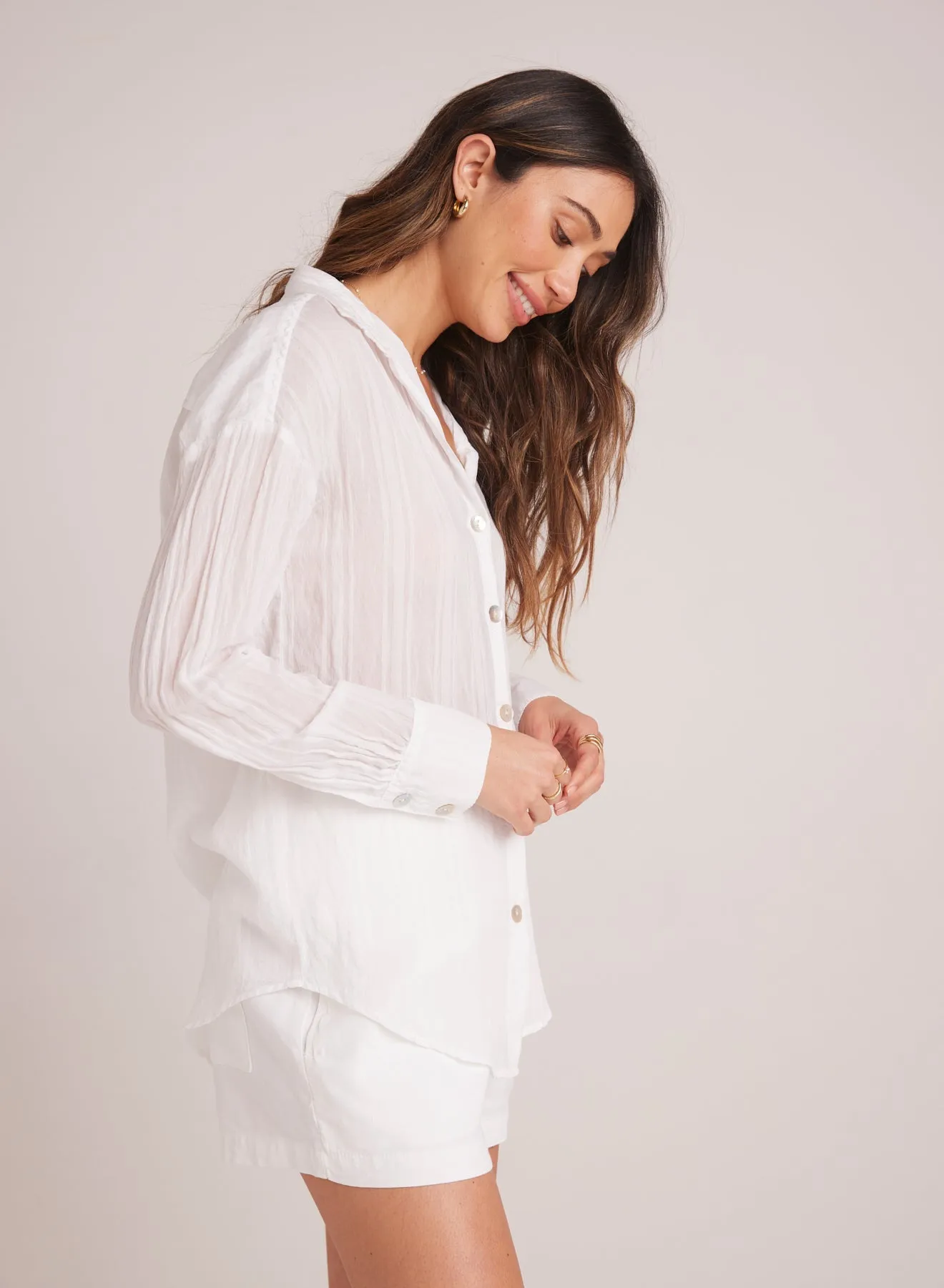 Boyfriend Button Down - White