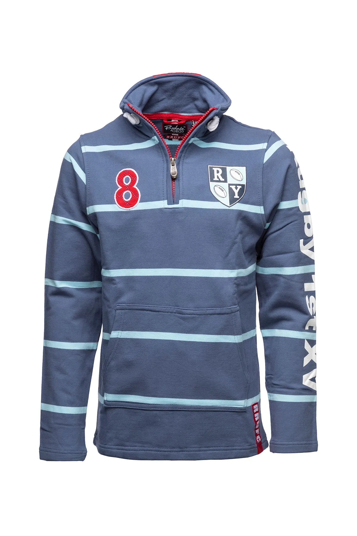 Boy's Zip Neck Rugby Sweatshirt