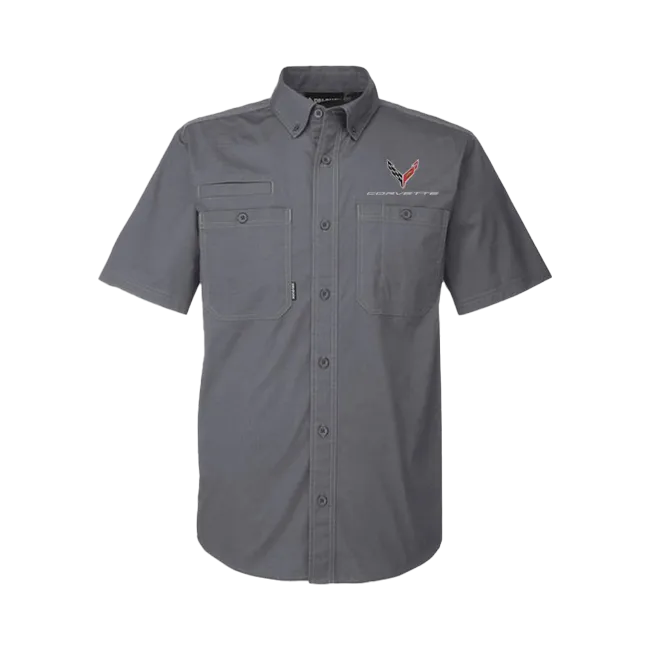 C8 Dri Duck Men's Short Sleeve Button Down