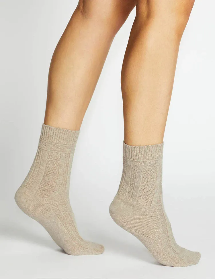 Camella Crew Sock (Sandstone)