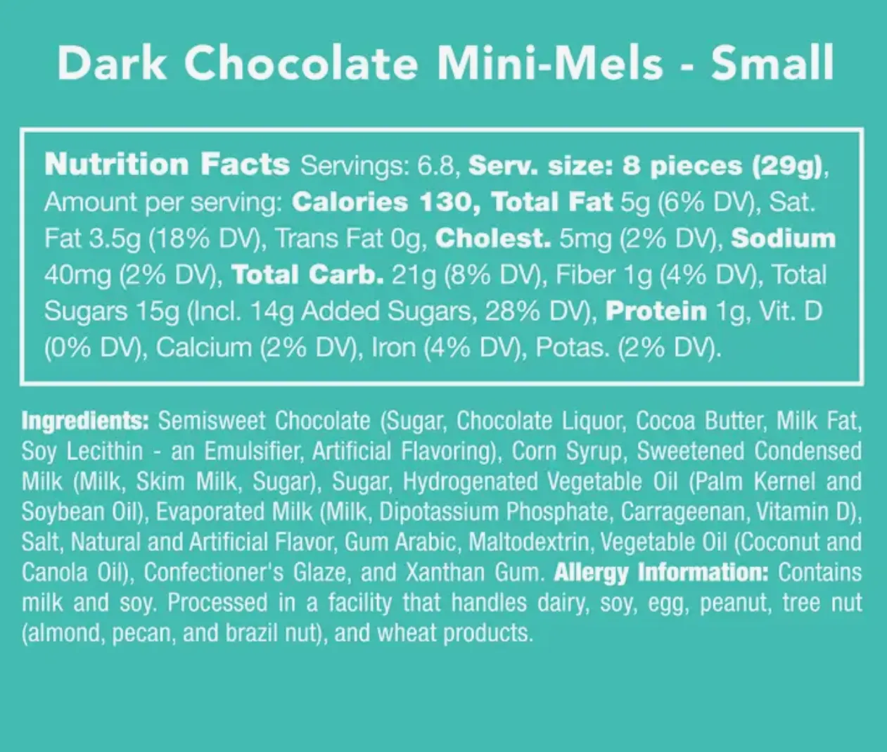 Candy Club - Dark Chocolate Mini-Mels