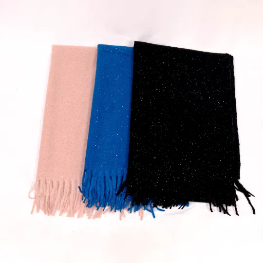 Cashmere Feel Warm Oversized Scarf with Fringe ( 12 Per Pack)