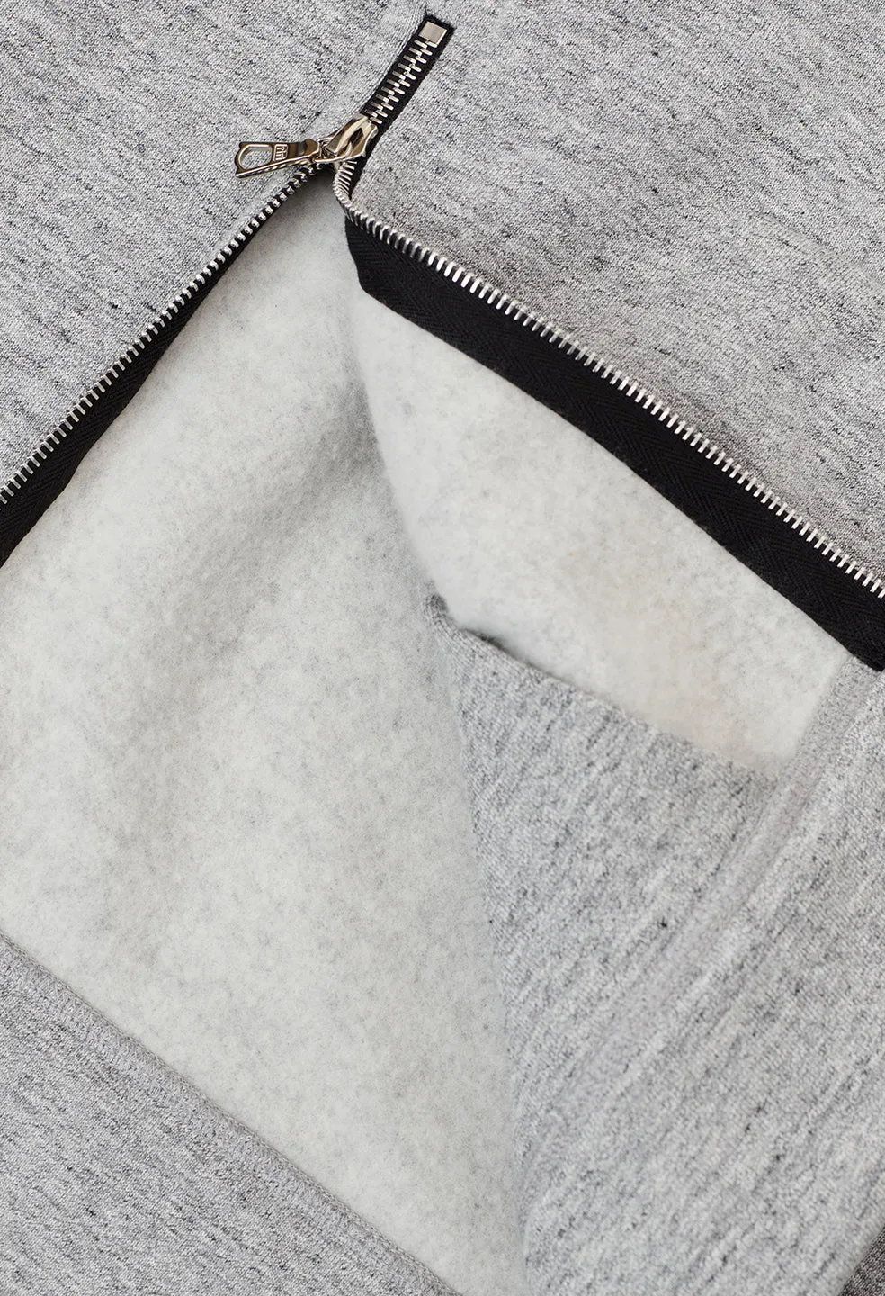 Cashmere Fleece Hooded Villain / Heather Grey