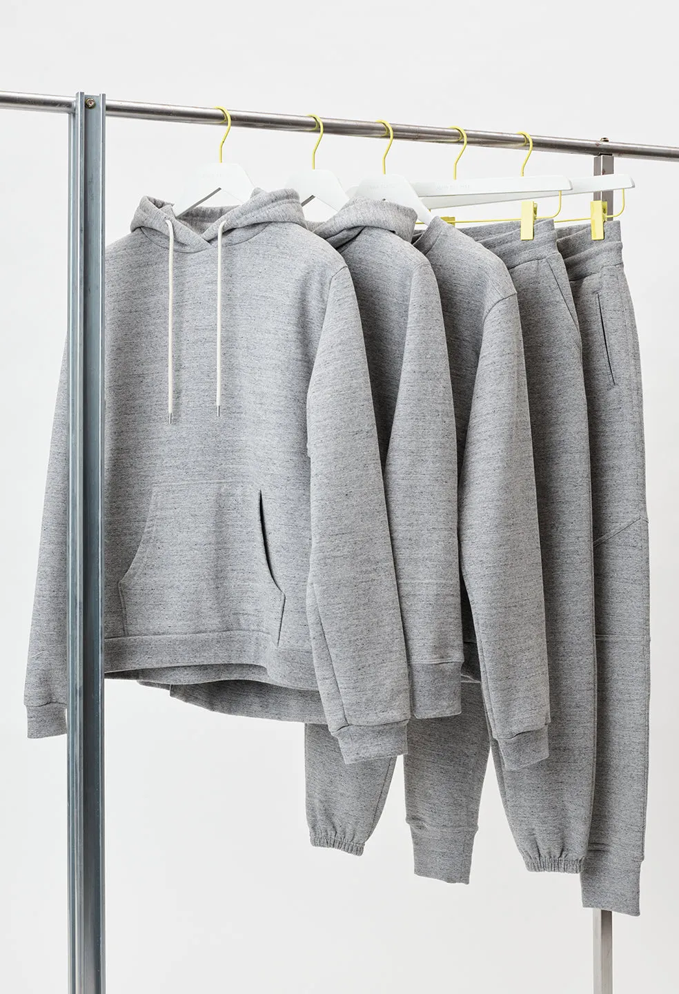 Cashmere Fleece Hooded Villain / Heather Grey