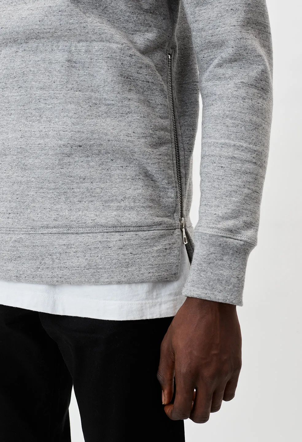 Cashmere Fleece Hooded Villain / Heather Grey