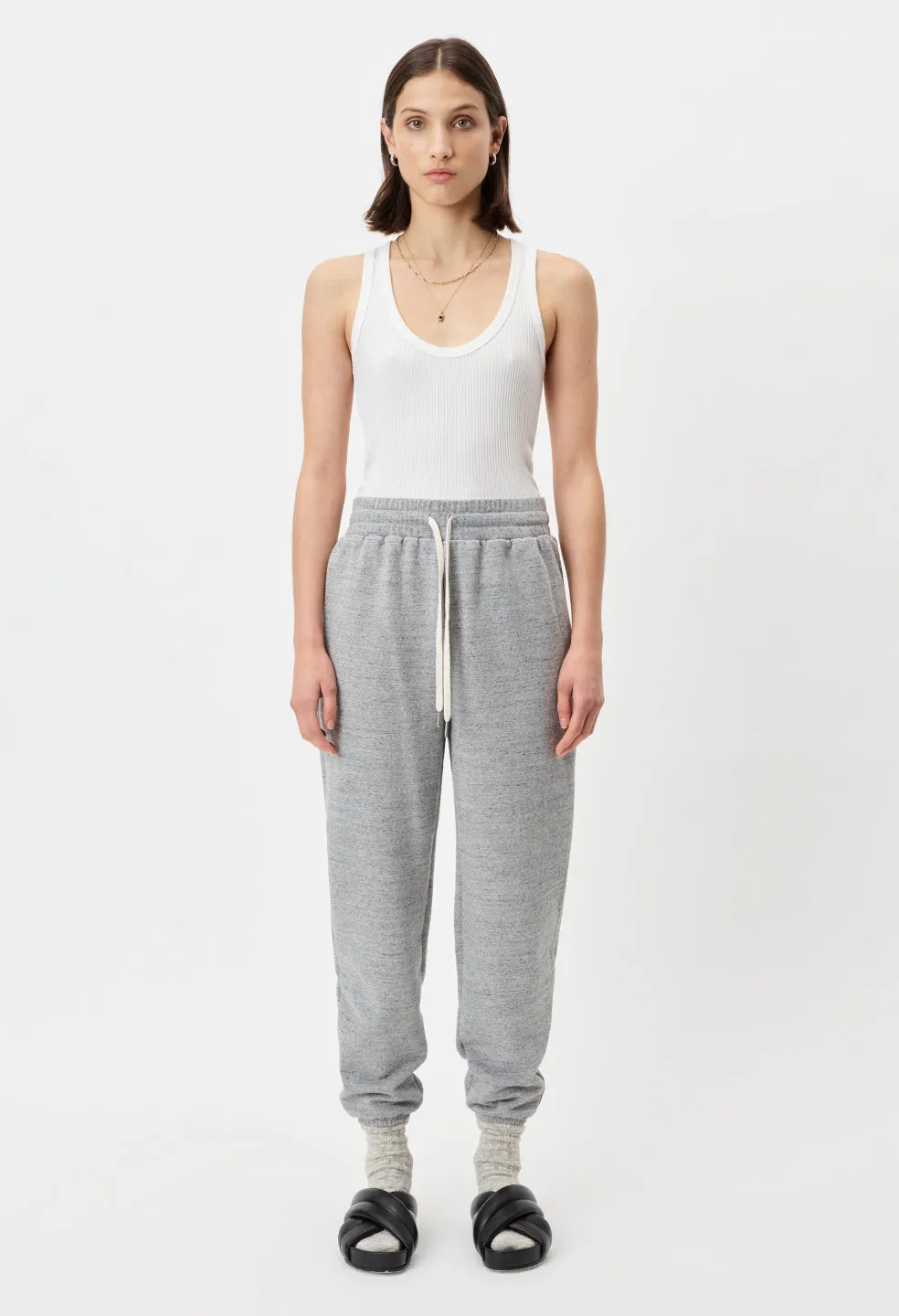 Cashmere Fleece Women’s LA Sweatpants / Heather Grey