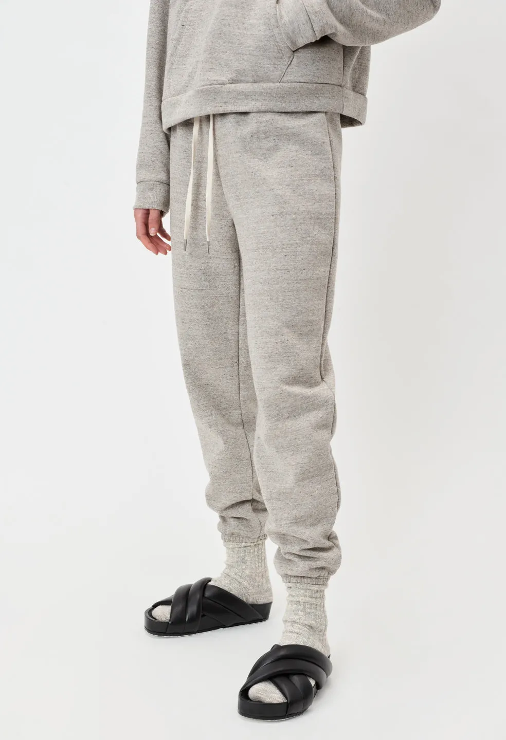 Cashmere Fleece Women’s LA Sweatpants / Heather Oatmeal