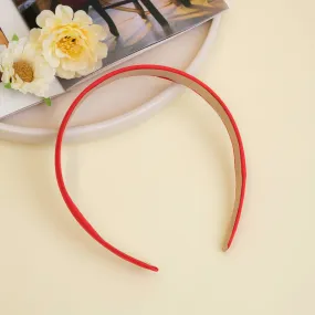 Color Satin Hair Band  | Size : 24mm | Qty : 10pcs