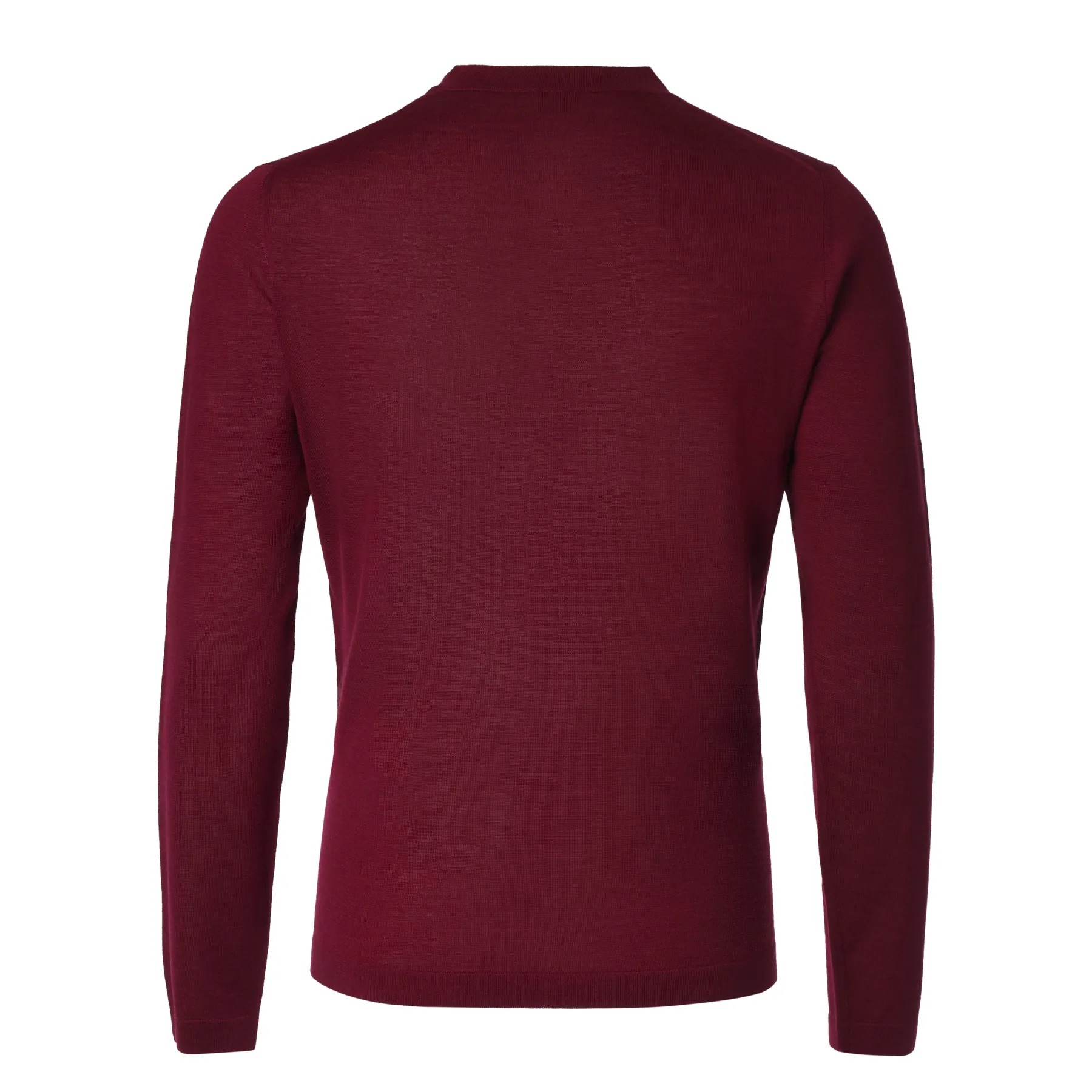 Crew-Neck Virgin Wool, Silk and Cashmere-Blend Sweater in Burgundy