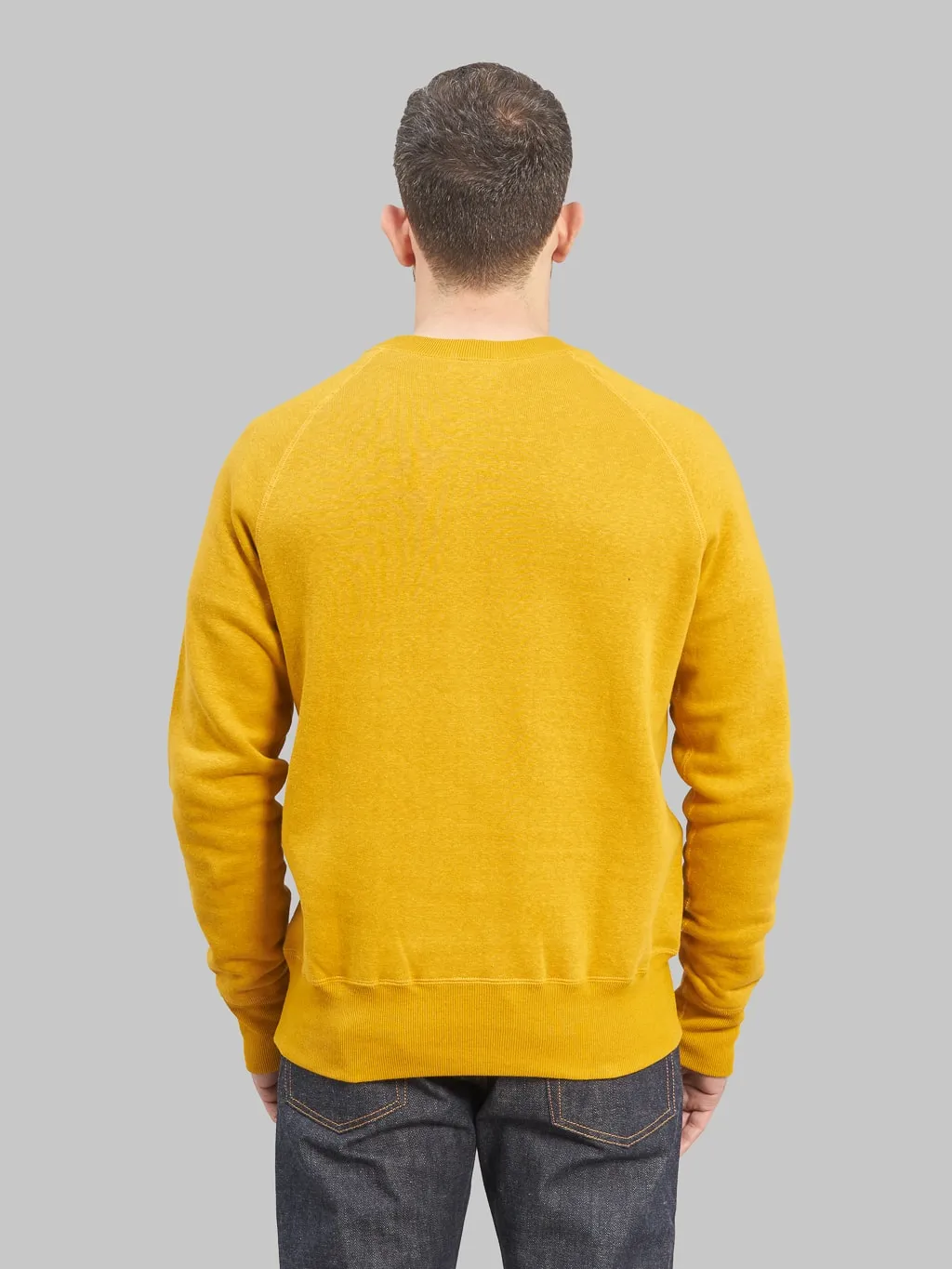 Denime By Warehouse & Co. "Lot. 261" 4-Needle Raglan Sweatshirt Yellow