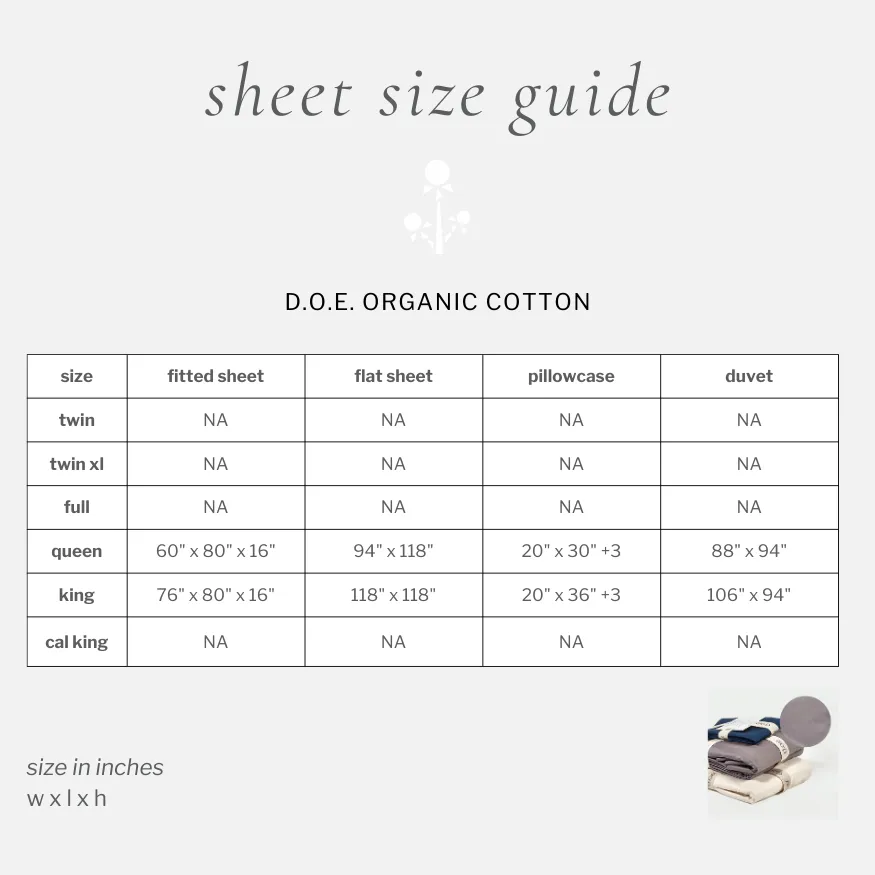 d.o.e. organic cotton duvet cover