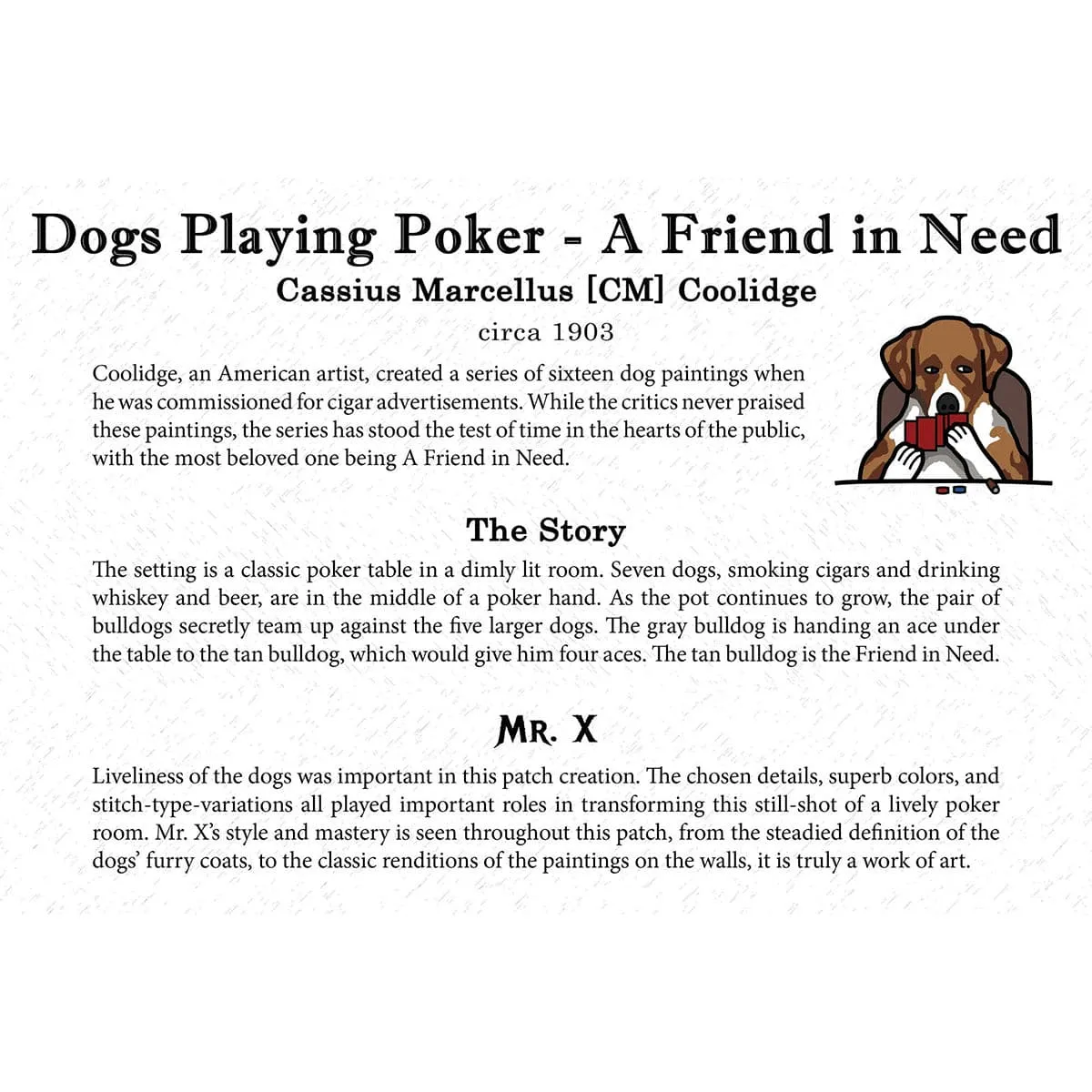 Dogs Playing Poker Patch