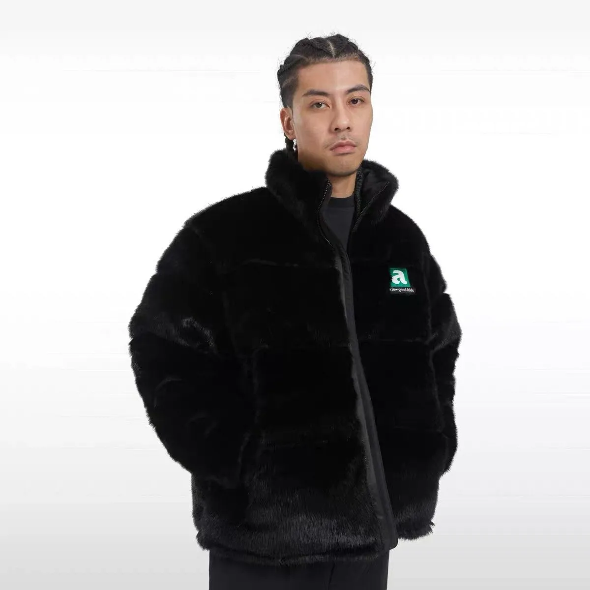 DONCARE (AFGK) "Faux Fur Down Jacket" - Black