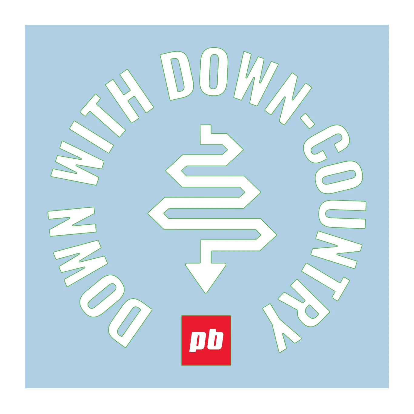 Down with Down-Country Sticker