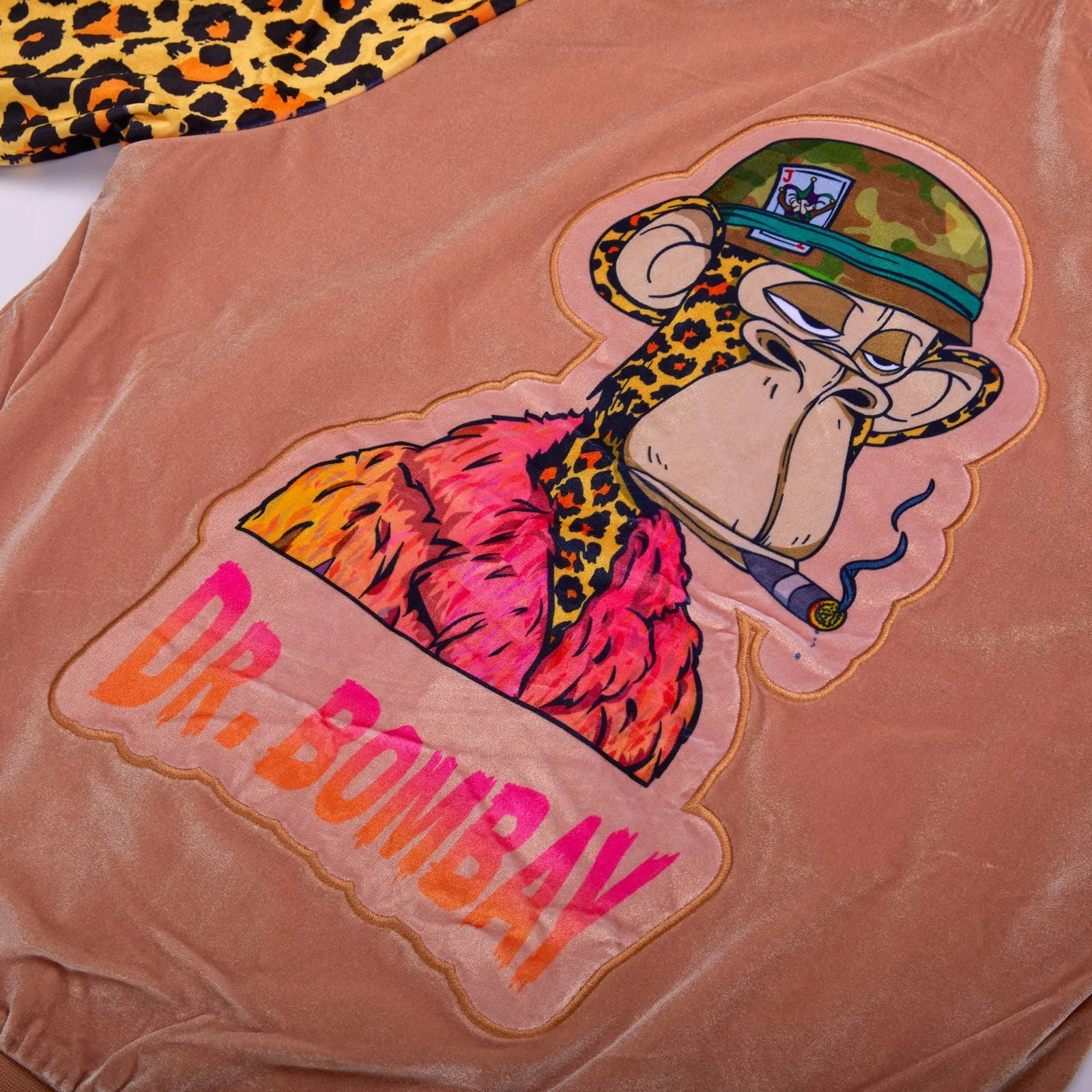 Dr. Bombay Leopard Velour Track Jacket