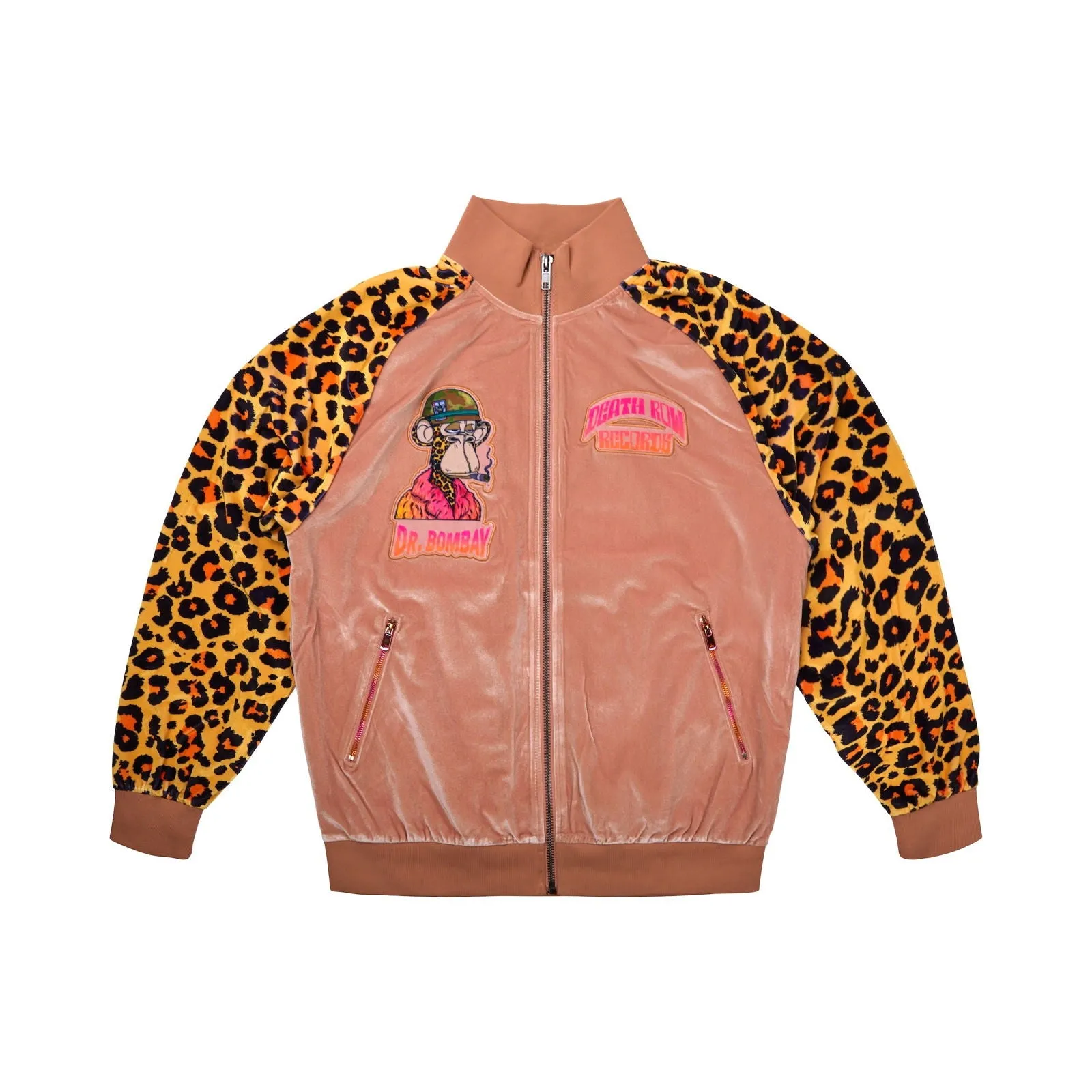 Dr. Bombay Leopard Velour Track Jacket