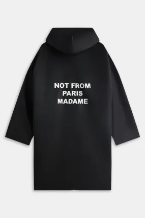 Drôle de Monsieur Parka Slogan Jacket - Black