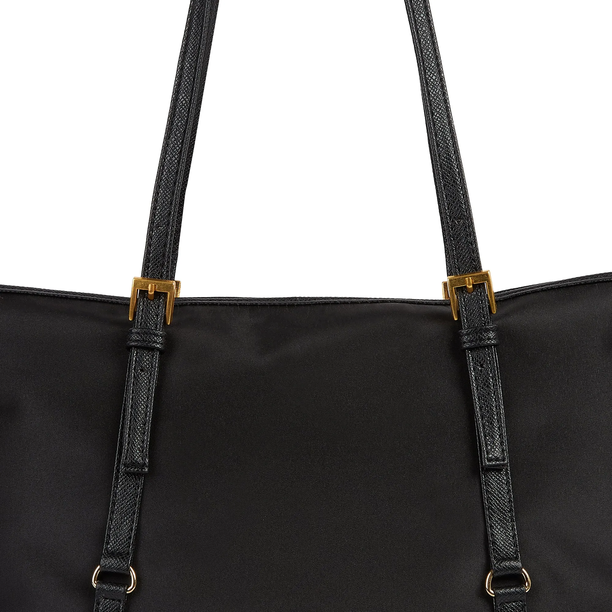 EMMA NYLON SHOULDER BAG BLACK