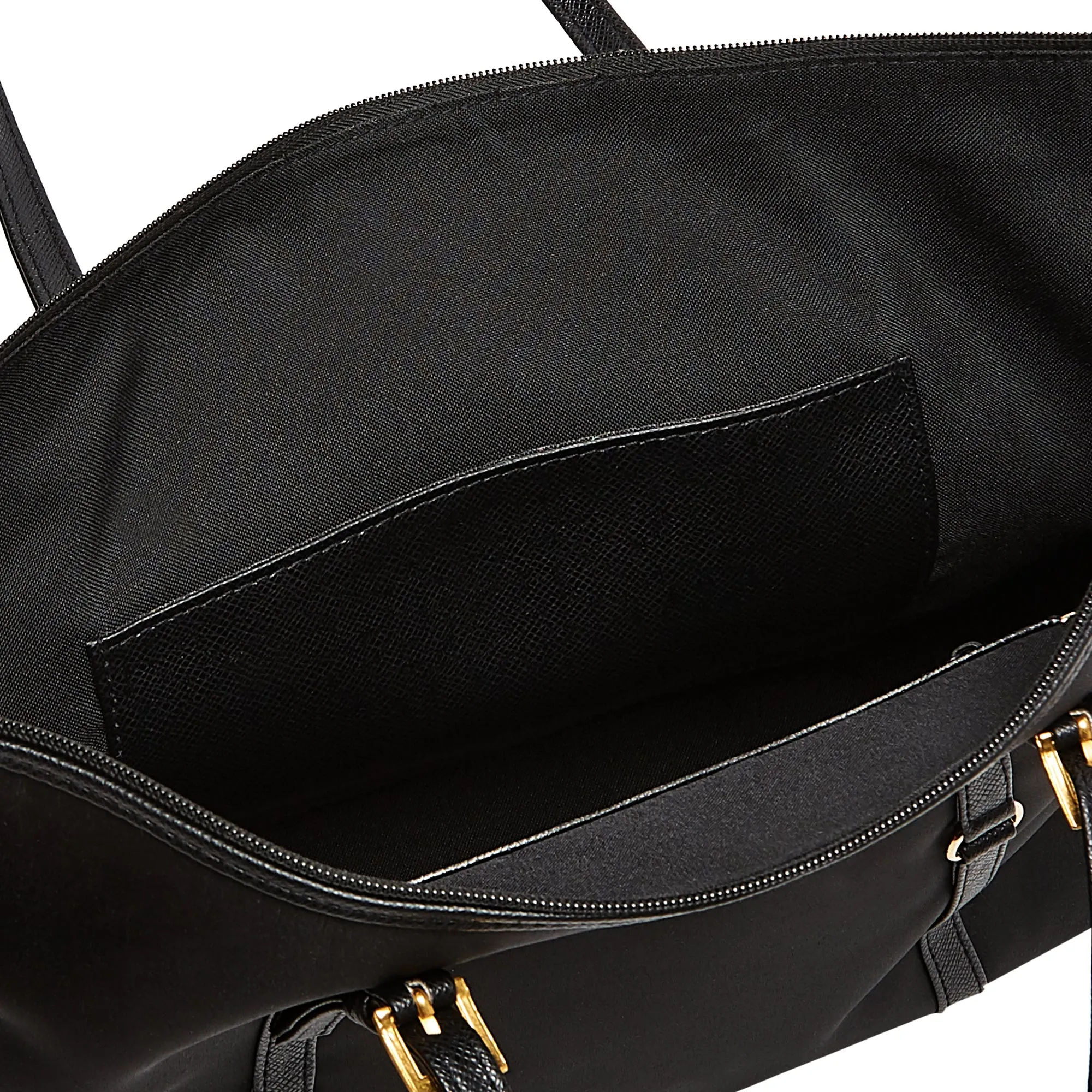 EMMA NYLON SHOULDER BAG BLACK