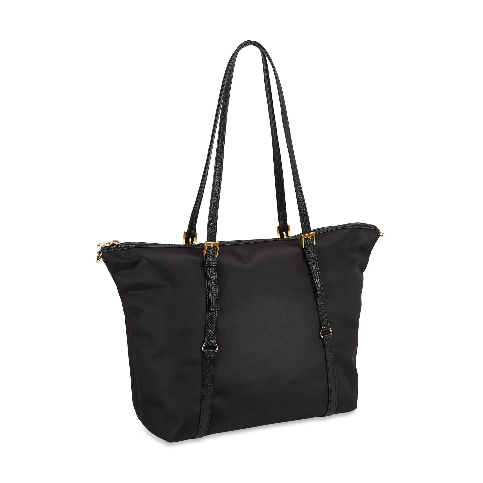 EMMA NYLON SHOULDER BAG BLACK