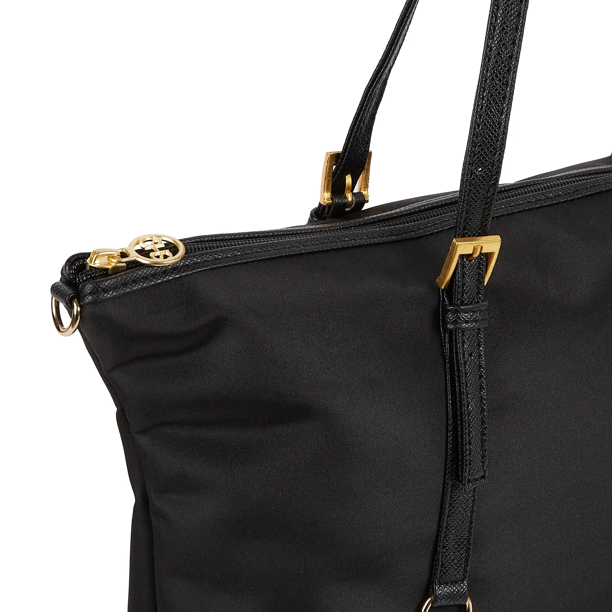 EMMA NYLON SHOULDER BAG BLACK