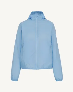 Feroe packable waterproof jacket Heaven blue