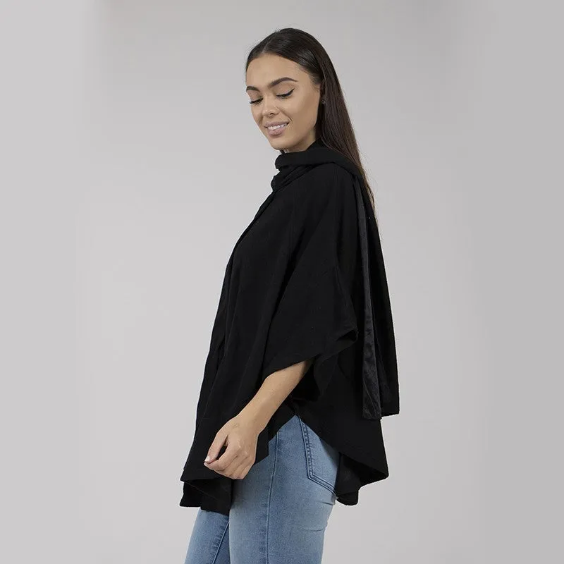 Fleece Wrap Poncho