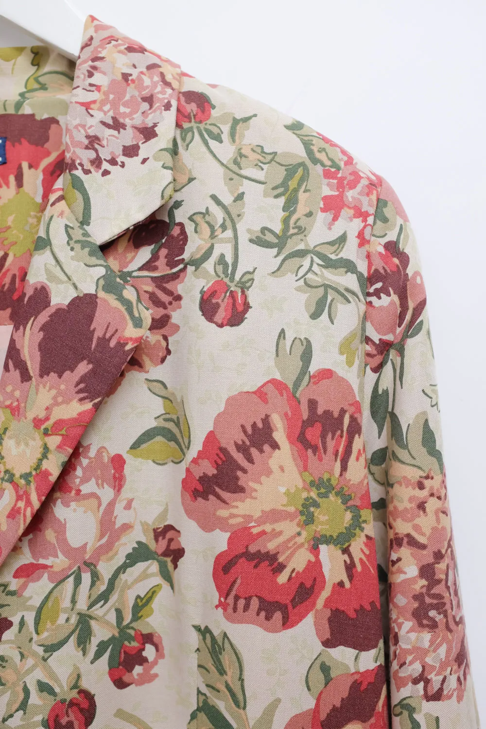 FLORAL LINEN SUMMER BLAZER