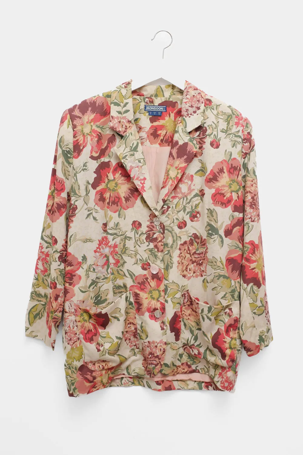 FLORAL LINEN SUMMER BLAZER