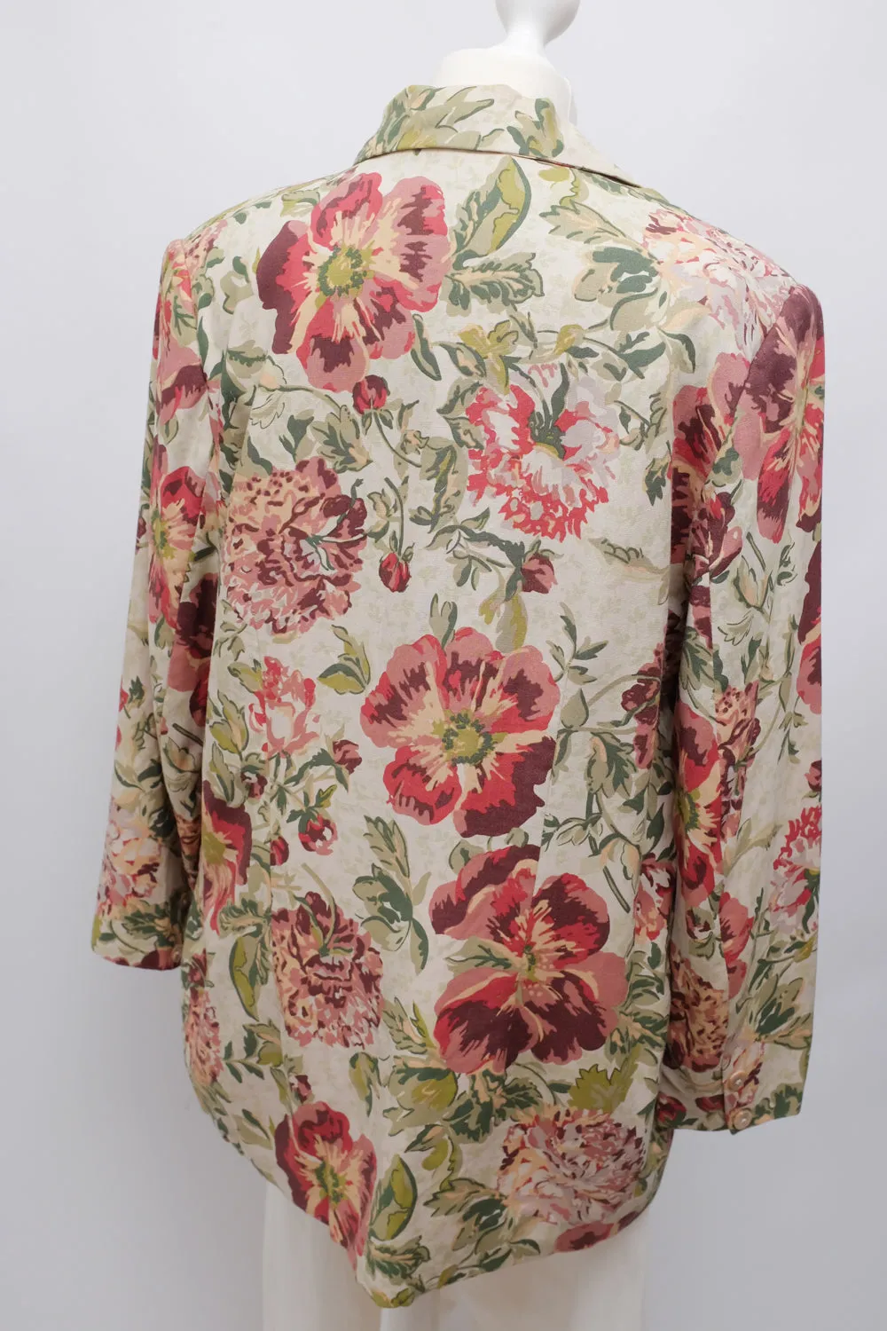 FLORAL LINEN SUMMER BLAZER