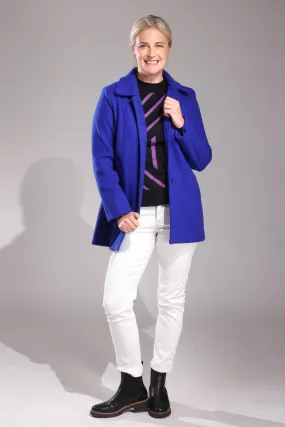 Fully lined Short Coat | SAPPHIRE | 8031ZZ