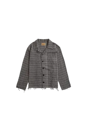 GREY DOBBY WEAVE BUTTON DOWN